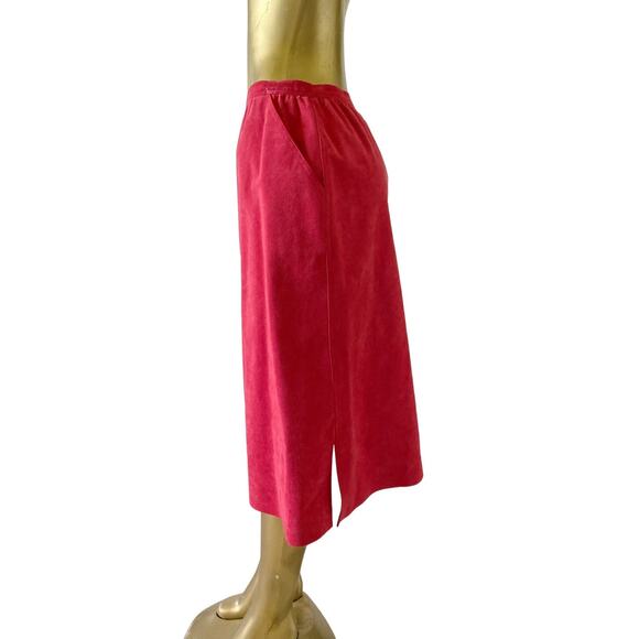 NEIMAN MARCUS Abe Scrader Womens Size 14 Vintage Faux Suede Jacket Skirt Set - Picture 6 of 16